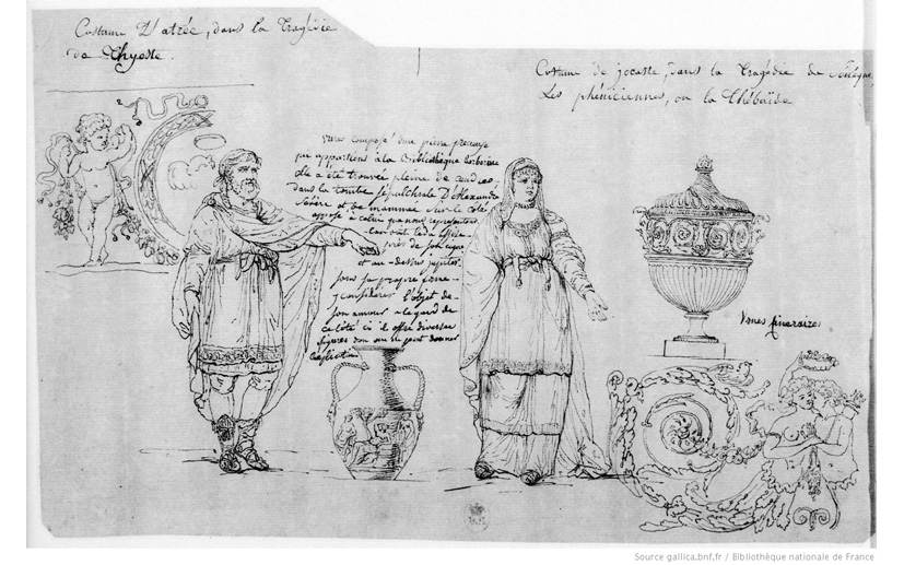 Costume d'Atrée dans la tragédie de Thyeste