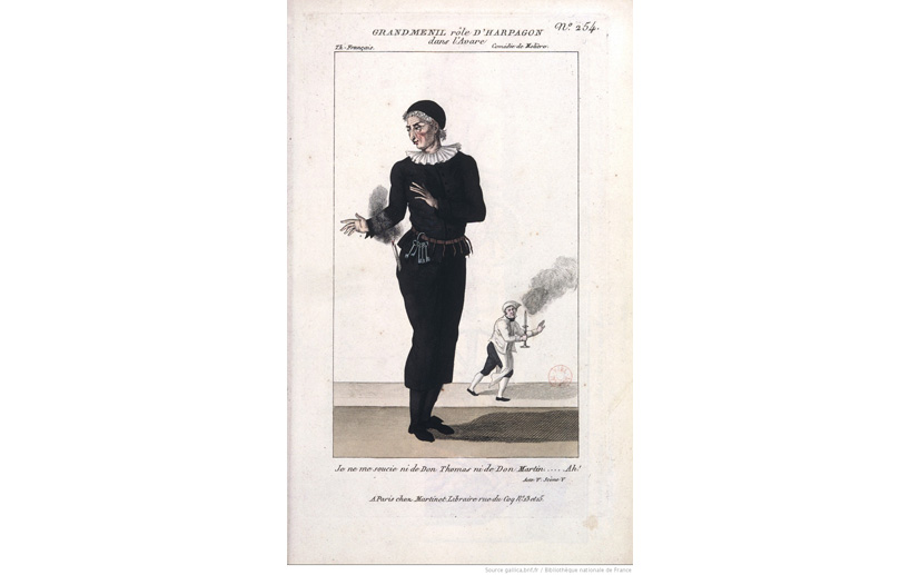 L’avare, comédie de Molière : costume de Grand-Ménil (Harpagon)