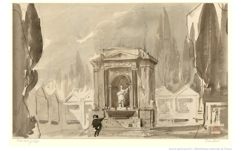 Dom Juan : étude de décor de l’acte IV, tableau 2