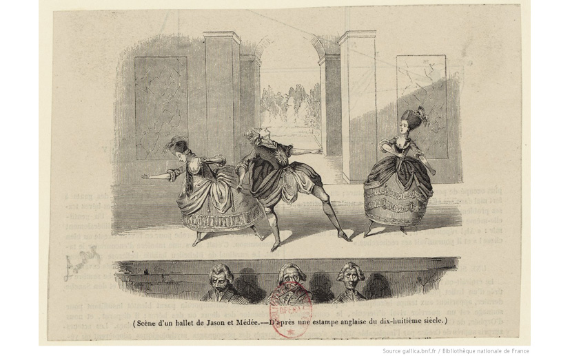 Scène d’un ballet de Jason et Médée (estampe)