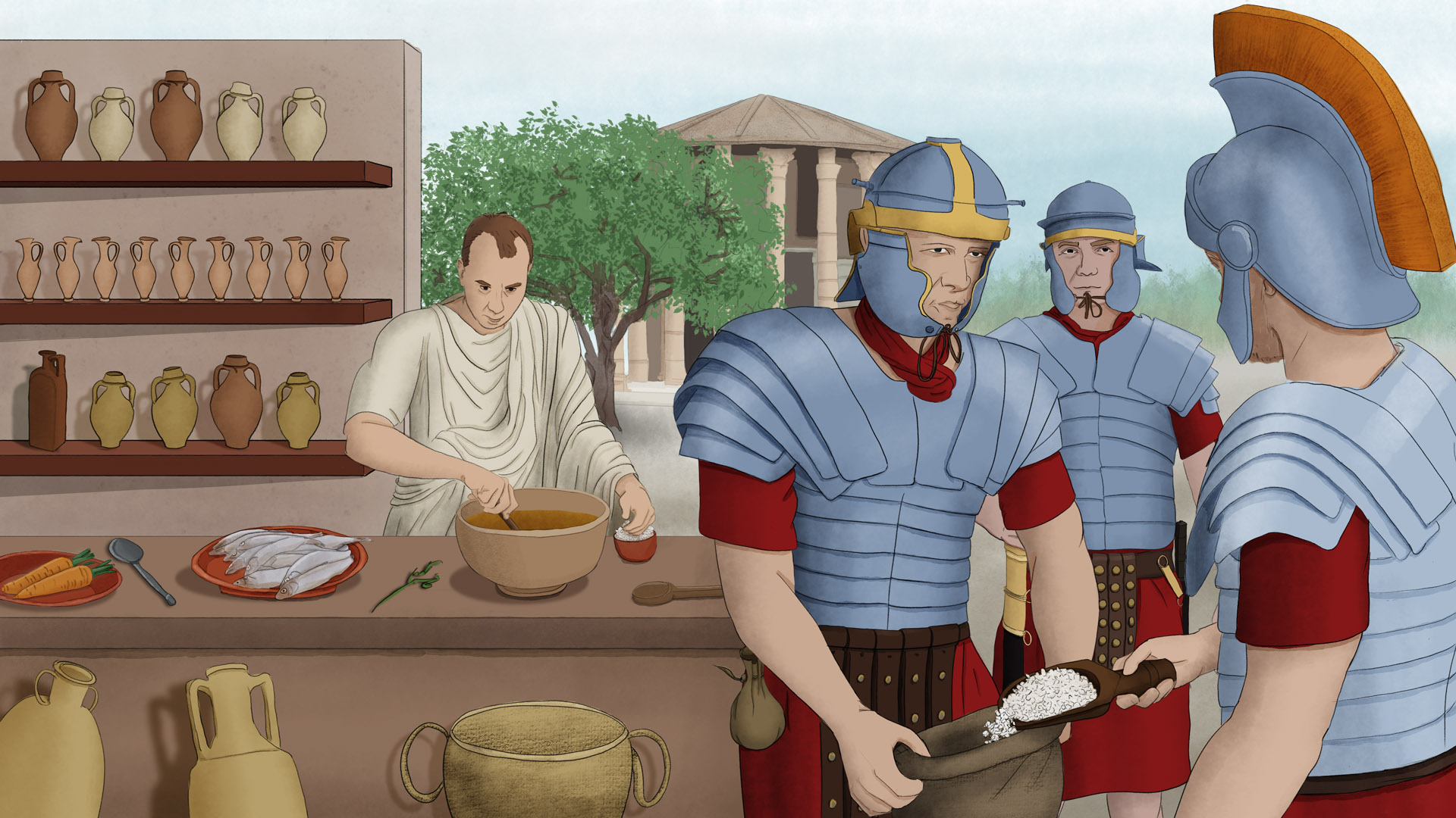 Du sel au salaire dans la Rome antique © Maud Guillot / Réseau Canopé / Étincel www.reseau-canope.fr/etincel