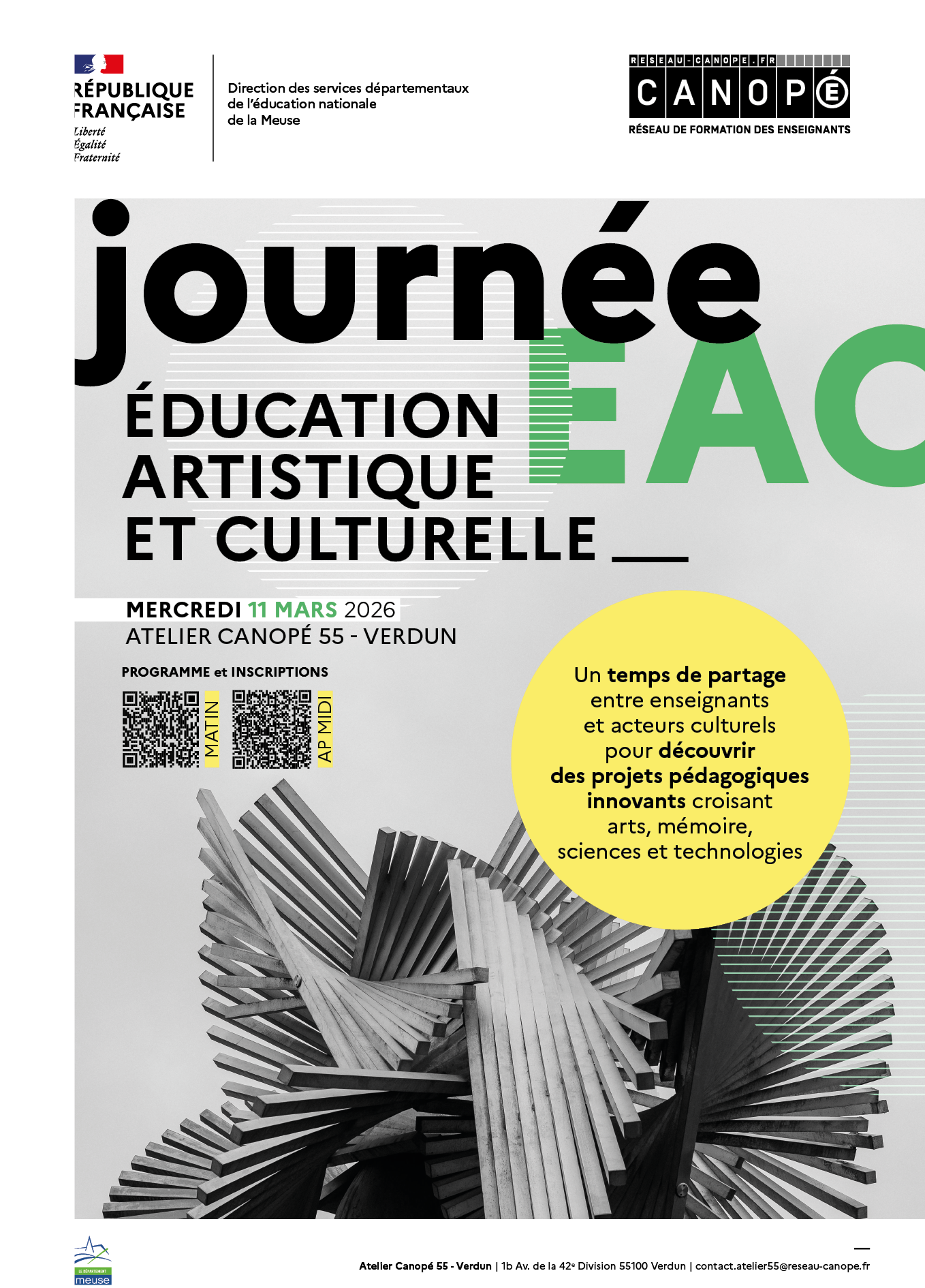 Journée de l’éducation artistique et culturelle (EAC) - 11 mars 2026