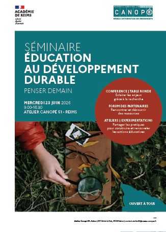 Séminaire d'éducation au développement durable - Penser demain - 3 juin 2026