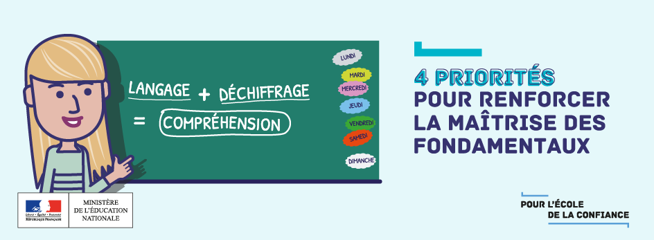 Quatre priorités pour renforcer la maîtrise des savoirs fondamentaux