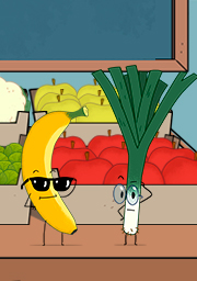 Les fruits et légumes, au tableau ! 