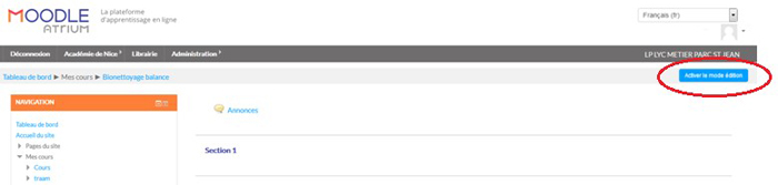 Description : capture d’écran.