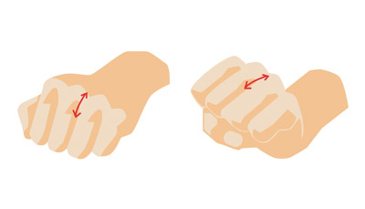 L’image représente deux mains serrées. L’une baissée et l’autre levée.