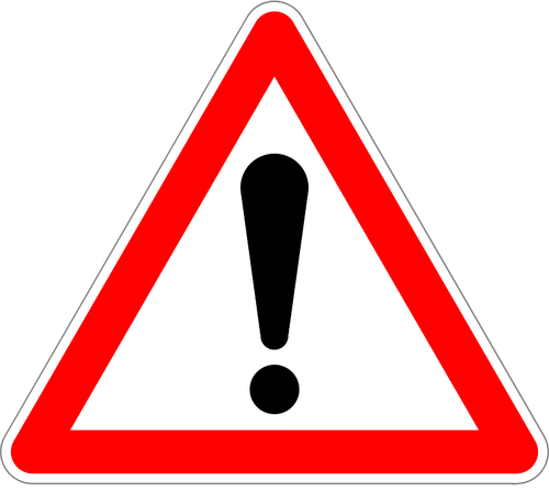 Pictogramme «attention»