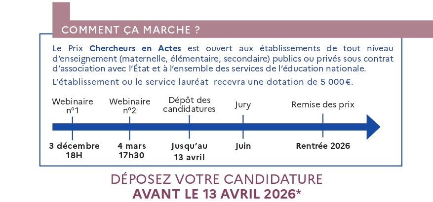 Déposez votre candidature avant le 13 avril 2026
