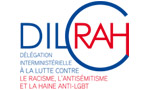 Logo de la Délégation interministérielle à la lutte contre le racisme et l'antisémitisme et la haine anti-LGBT