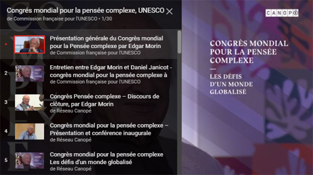 Vidéos du congrès mondial pour la pensée complexe