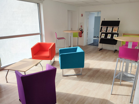 Espaces conviviaux de l'Atelier Canopé 22 - Guingamp