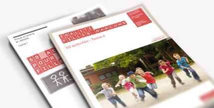 Couvertures des 2 ouvrages 50 activités pour l'égalité filles-garçons