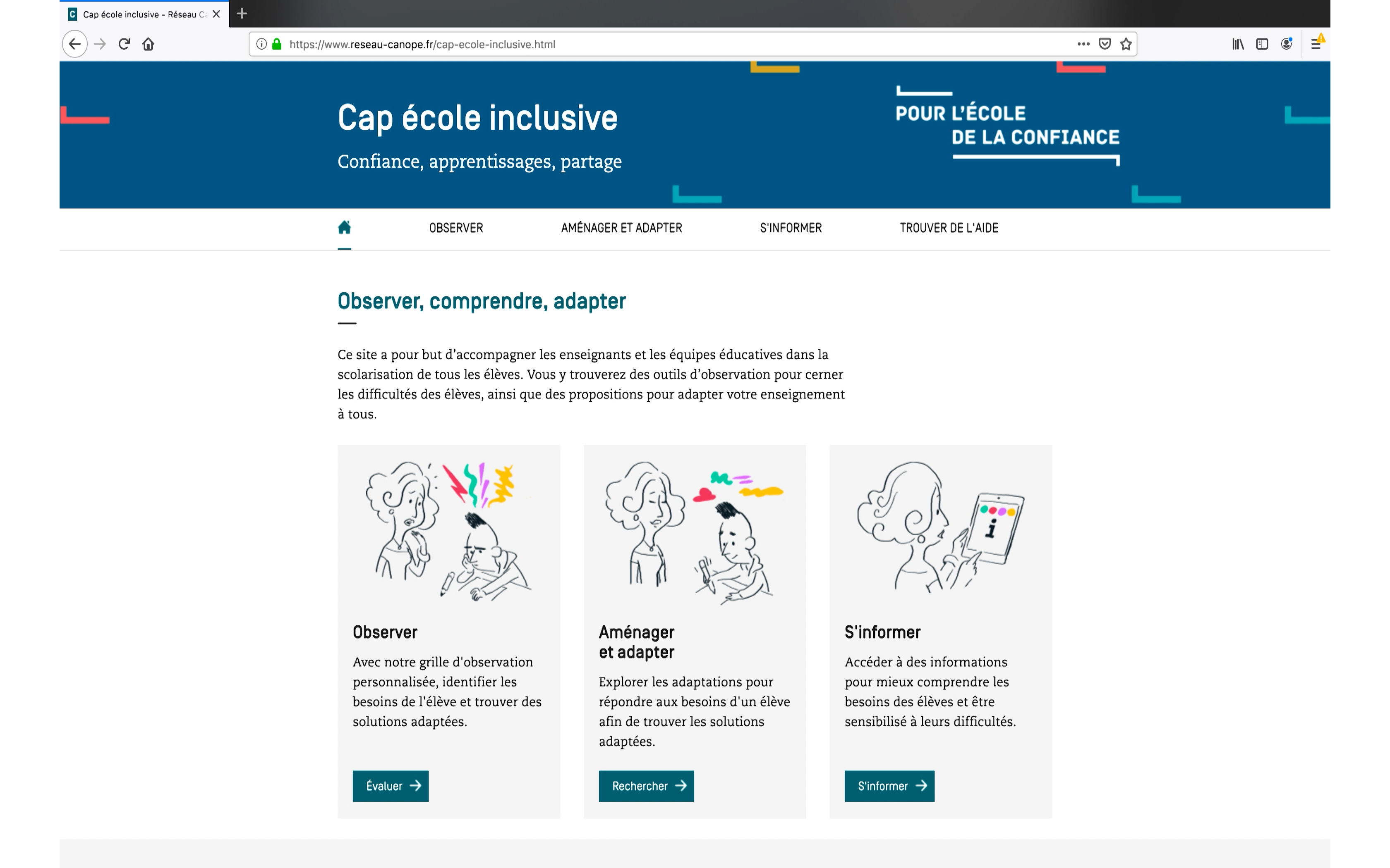 Cap école Inclusive Réseau Canopé - 